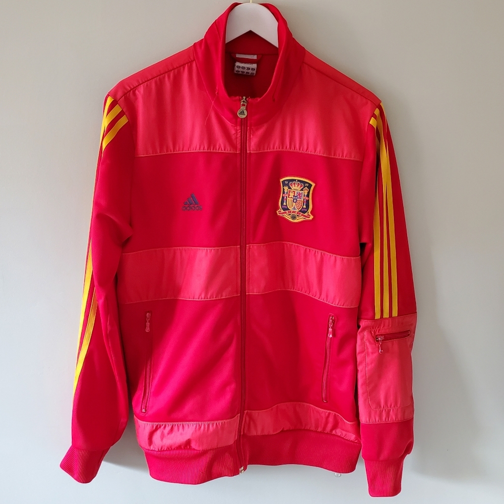 Adidas M Spain Espana FIFA World Cup 2010 Blokecore Sporty Soccer Track Jacket